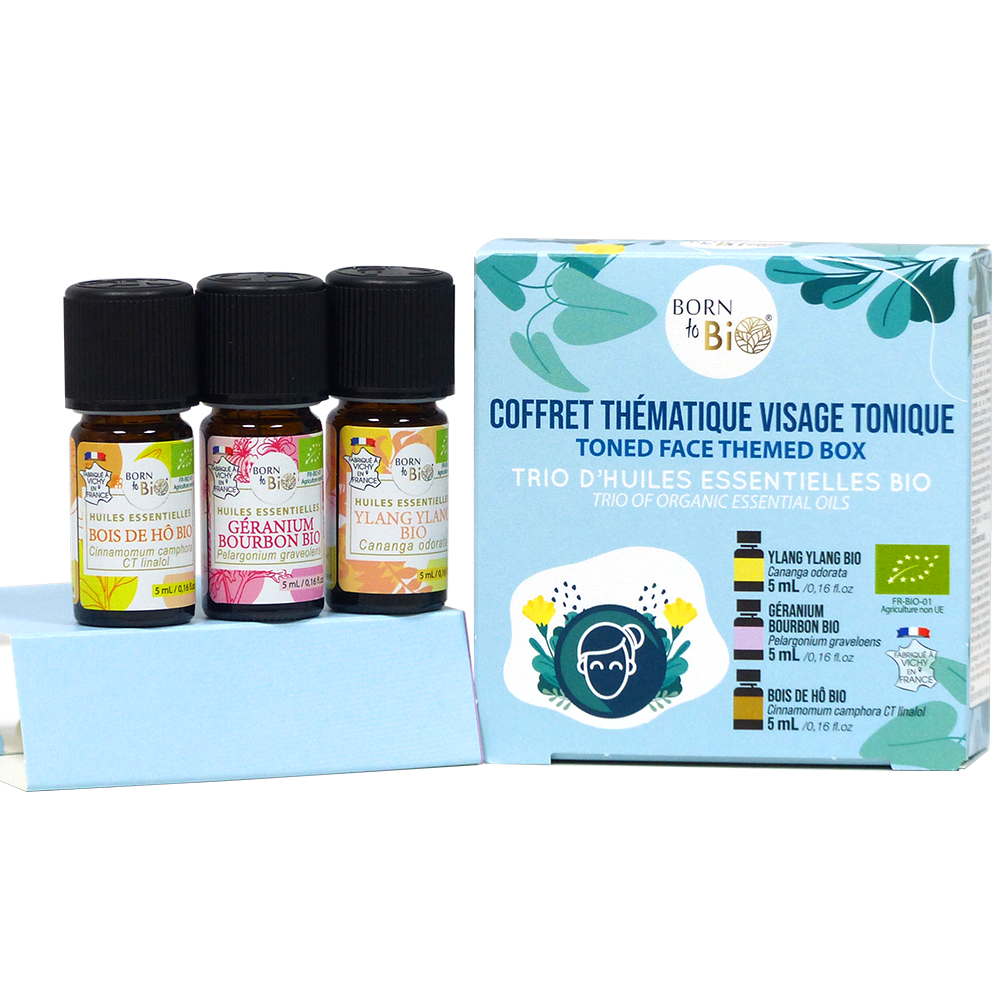 Born to Bio Tonic Face Care Set - Organic Skin Booster Kit - Made in France
