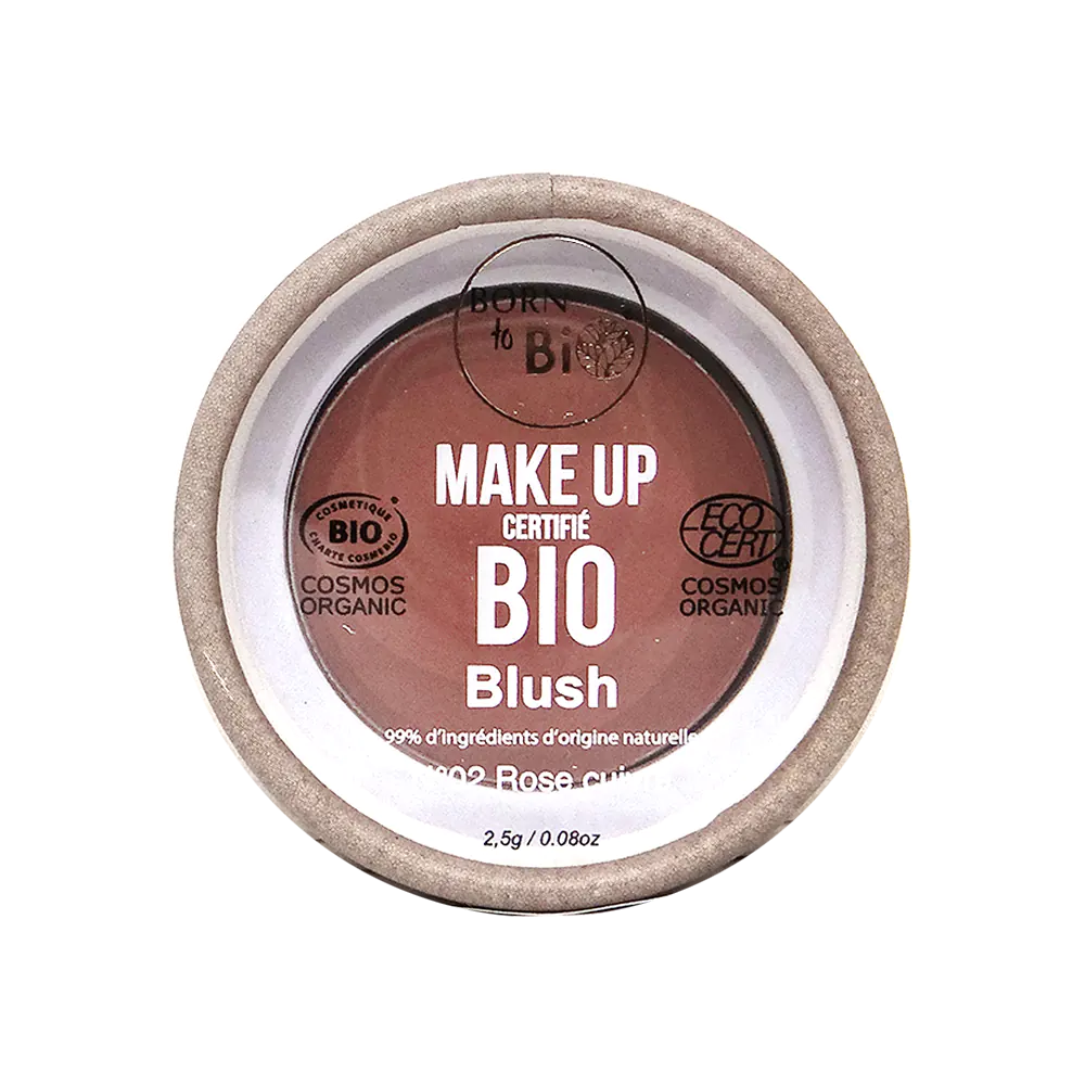 Born to Bio Organic Blush -Rose Cuivre Natural Face Makeup - Ecocert Certified