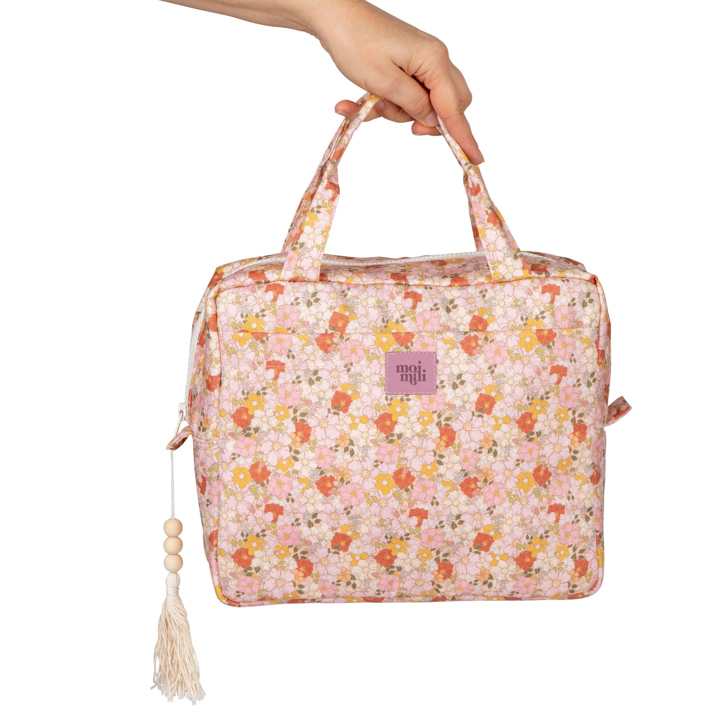 Handmade in Poland: Spring Garden travel organizer for eco-parents