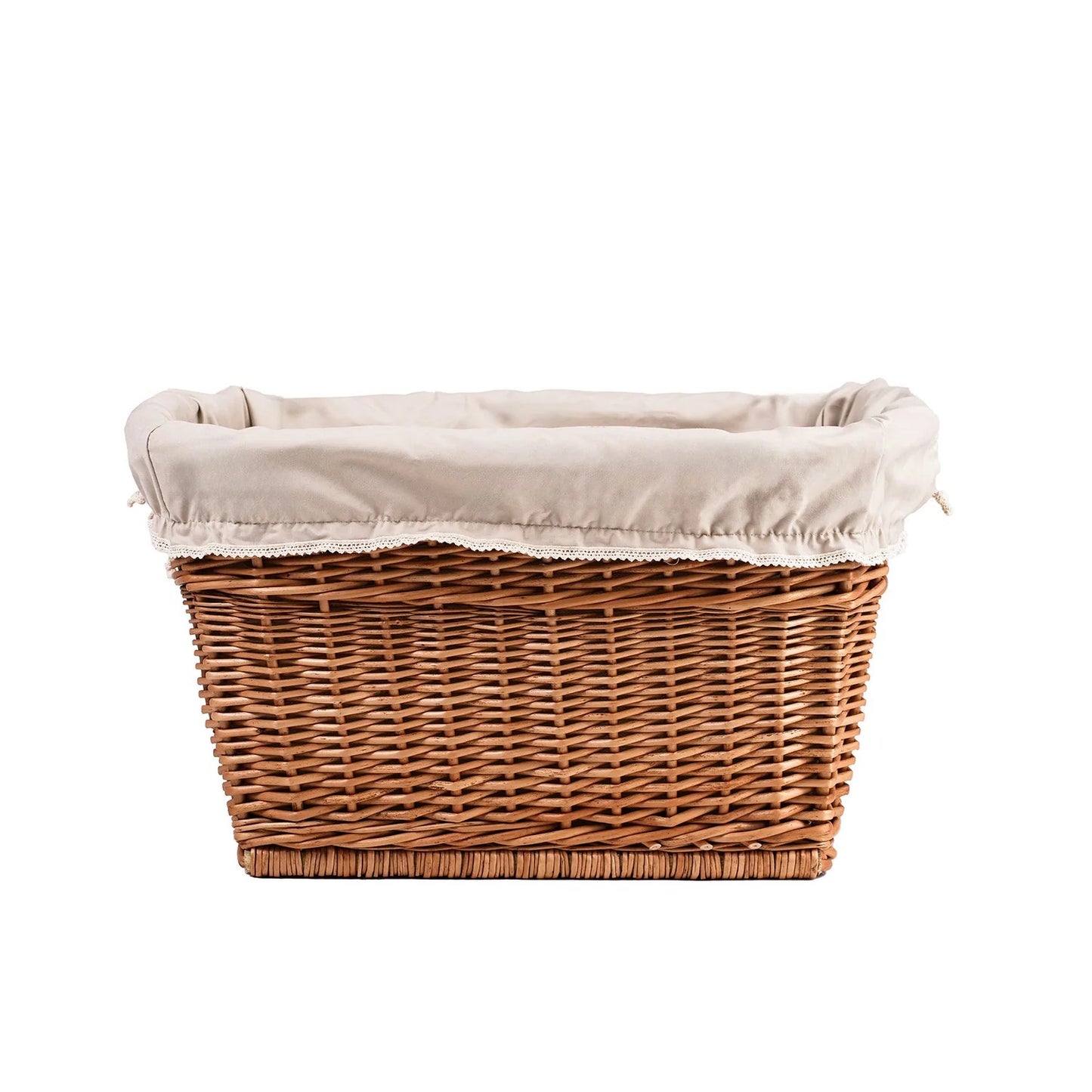 Natural wicker storage bin Mivella for modern home