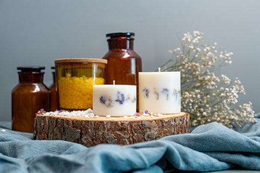 Unscented natural soy wax candle handmade for sensitive homes by TL Candles