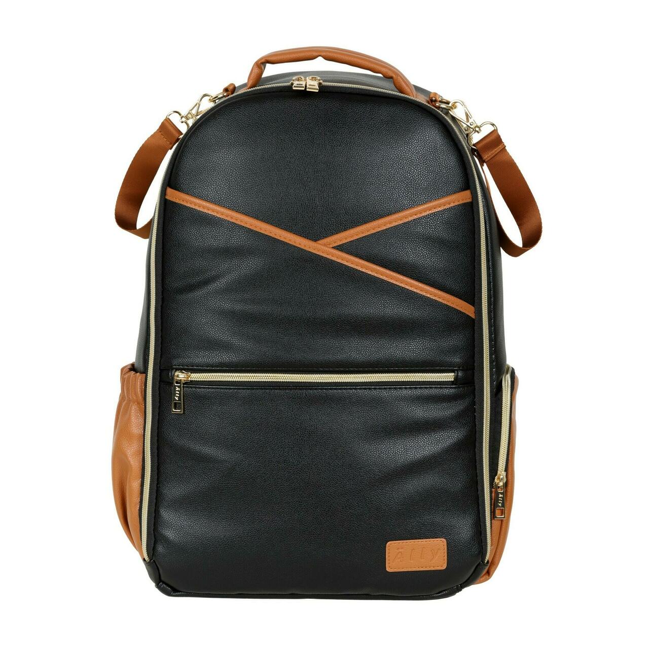 Large Diaper Backpack in Black Coffee - Ultimate travel companion for parents