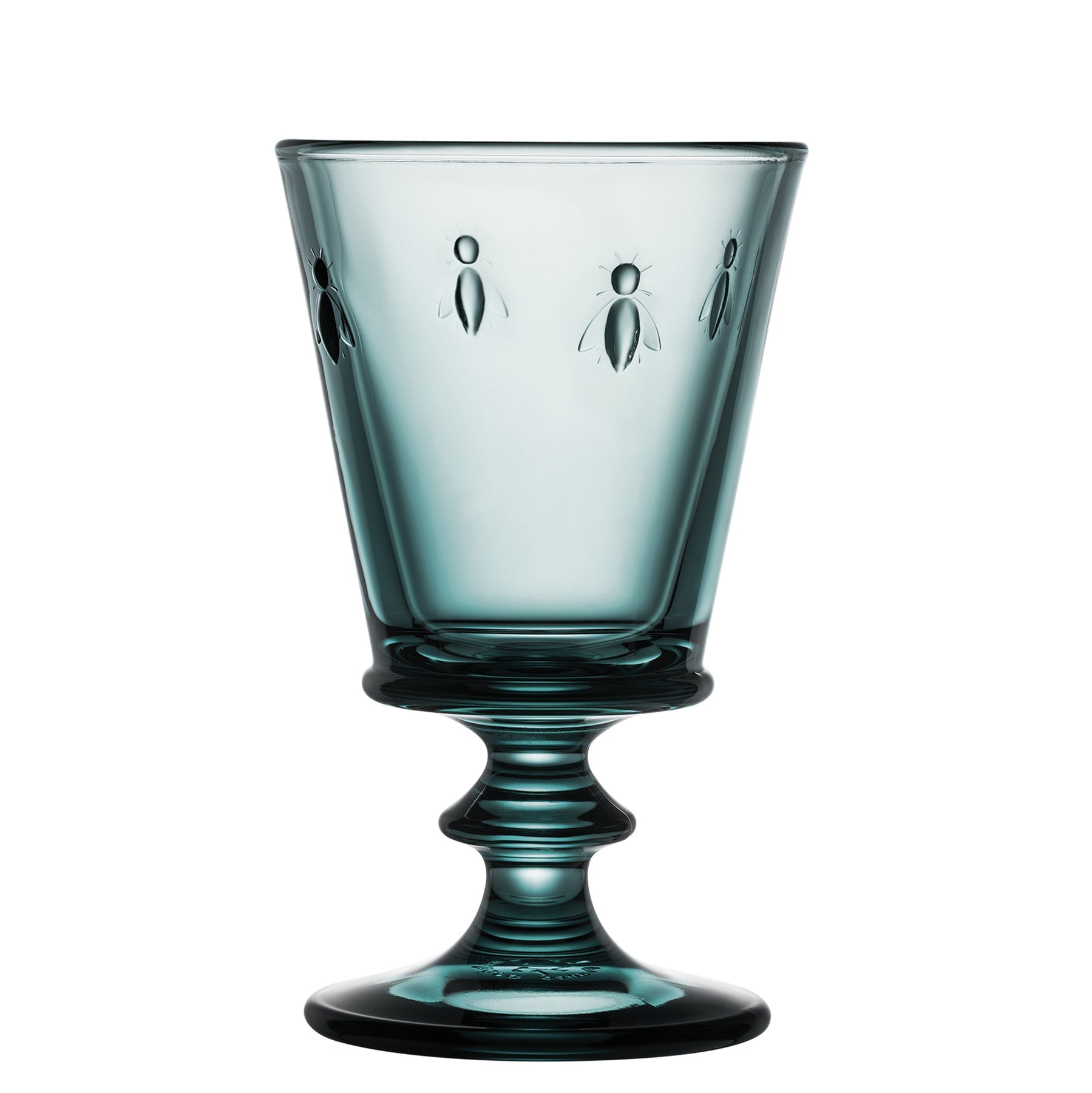 Vibrant sapphire blue La Rochere Bee Glass 220ml