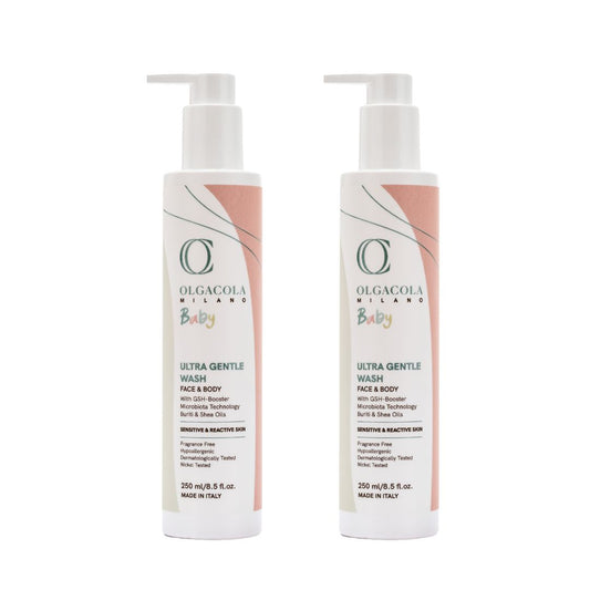 Kit Detersione OlgaCola Milano - Pediatric approved bio-tech skincare for babies and sensitive skin