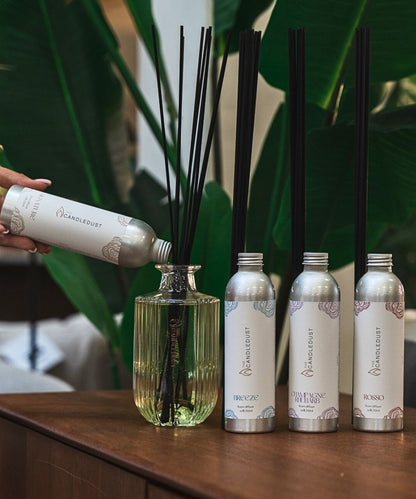 Sustainable home fragrance with long lasting luxury scent - Champagne Rhubarb