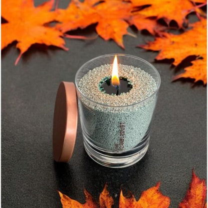 Lifestyle: decorative Emerald powdered candle centerpiece 160g