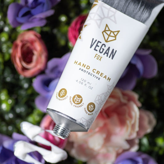 Detail of Vegan Fox Protective Hand Cream with Mango Butter, 120 ml natural vegan skincare product - That Green Store