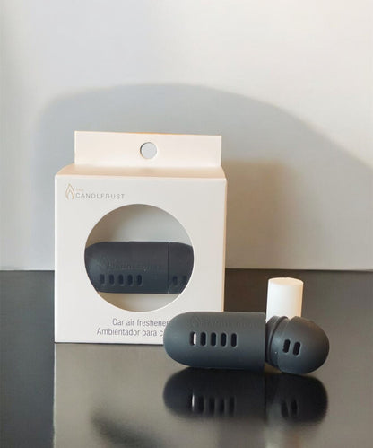 The Candledust luxury car diffuser with natural scent - Champagne Rhubarb