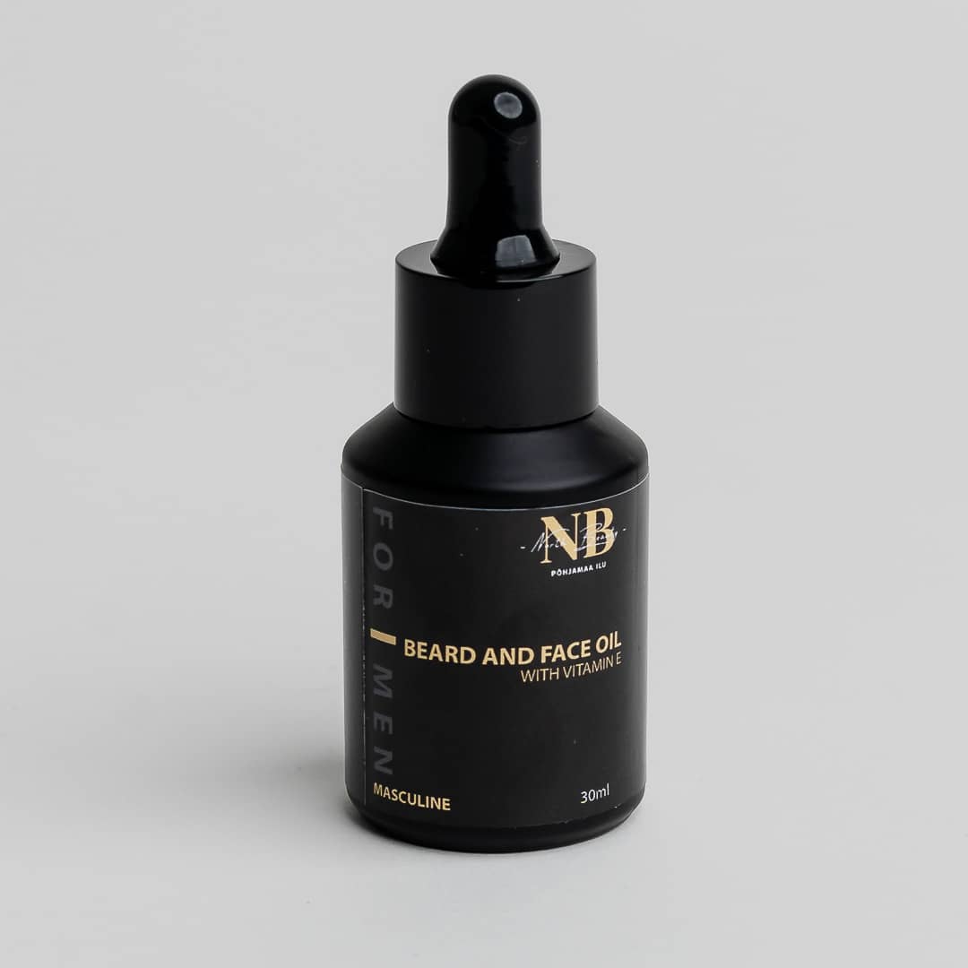 North Beauty Face and Beard Oil for Men with Vitamin E for softening and growth