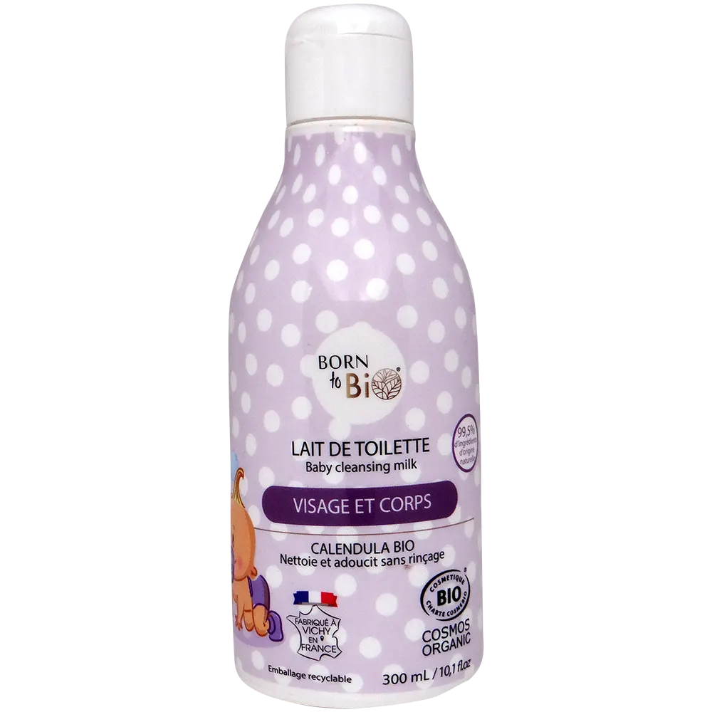 Born to Bio Baby Cleansing Milk - Organic & Fragrance-Free Lotion 300 ml