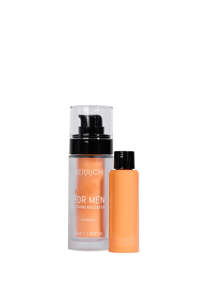 Refill system for the Berrichi FOR MEN organic skincare line