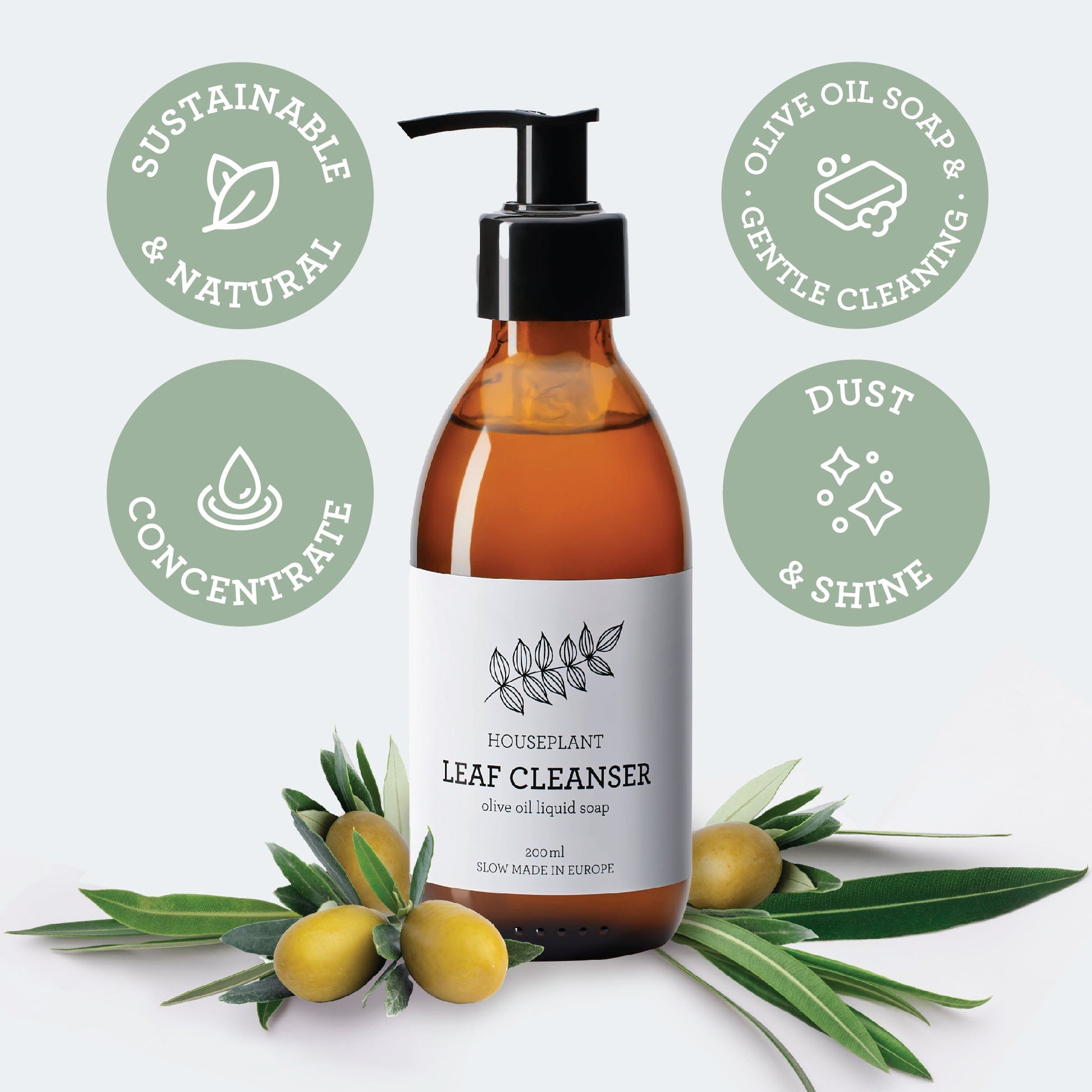 Generosa Leaf Cleaner and Shine Spray for glossy houseplant leaves