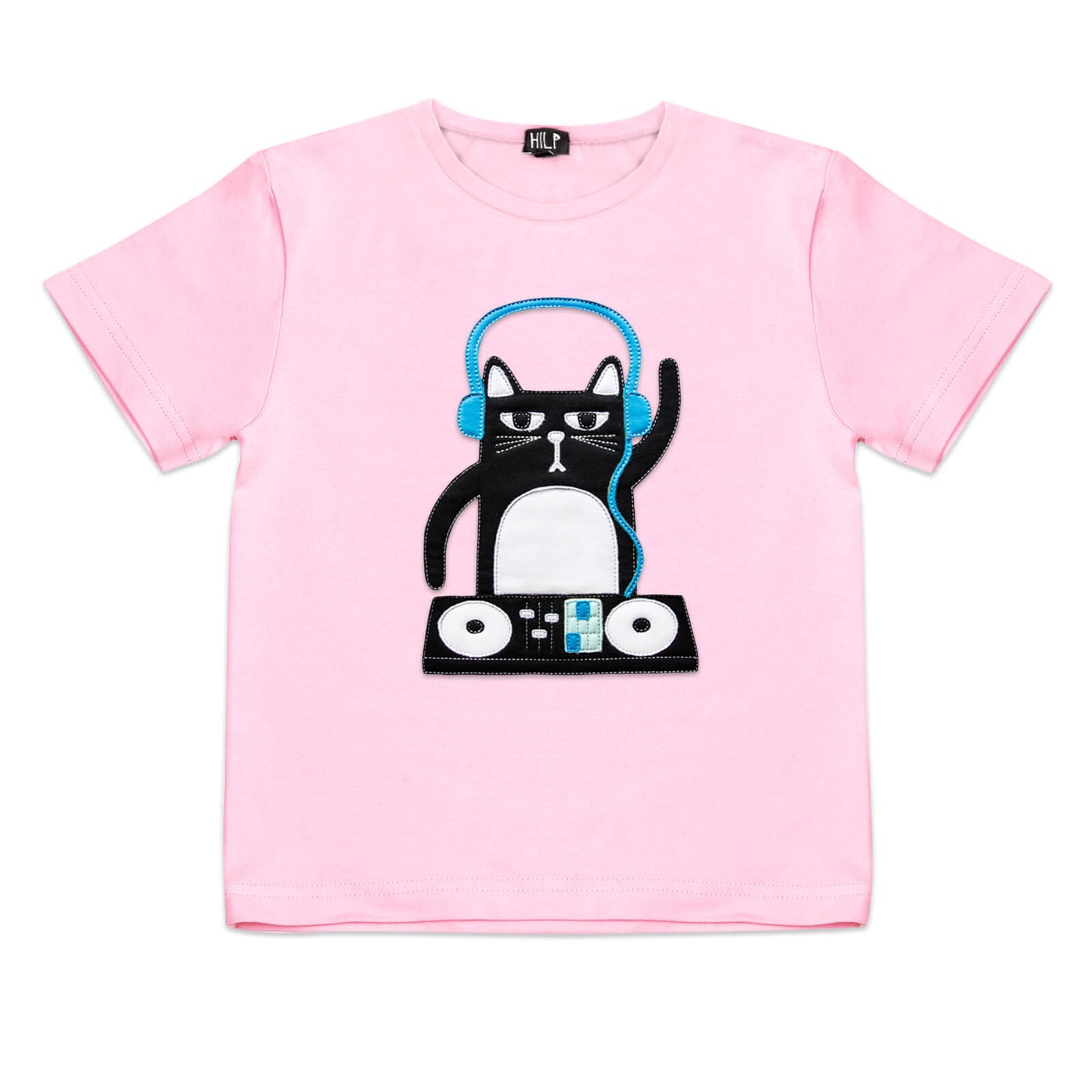 Kids DJ Cat T-Shirt