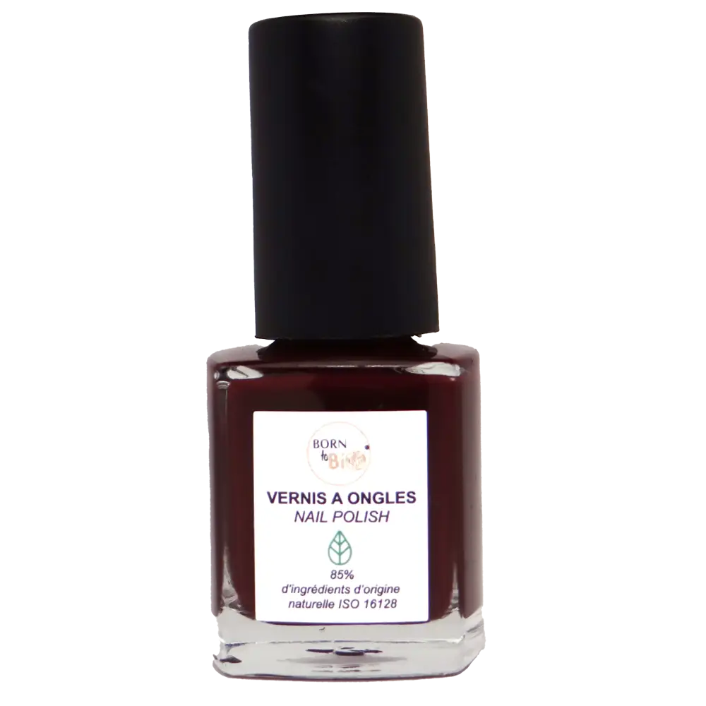 Born to Bio Natural Nail Polish - Non-Toxic & Vegan Manicure - Made in France - Cerise