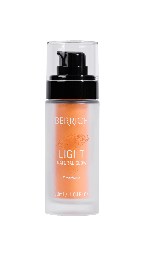 Front view of the Berrichi Face Cream LIGHT airless jar