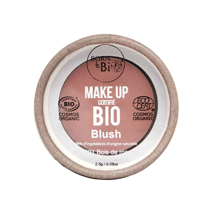 Born to Bio Organic Blush - Boise de Rose Natural Face Makeup - Ecocert Certified