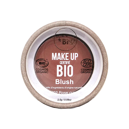 Born to Bio Organic Blush -Rose Cuivre Natural Face Makeup - Ecocert Certified