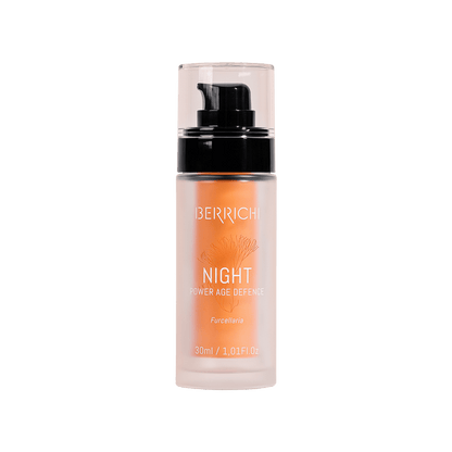 Berrichi Night Cream as the final step in a skincare ritual