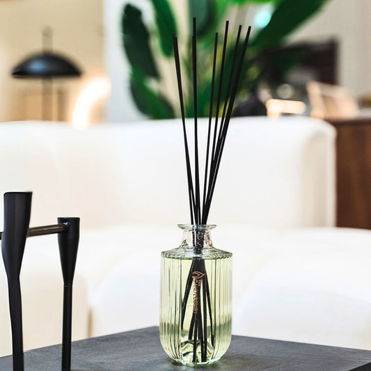 Luxury room diffuser 500ml with natural reed sticks - Champagne Rhubarb