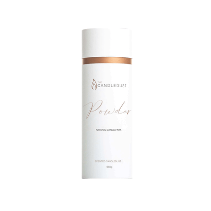 Unscented vegetable wax powder candle 650g natural white