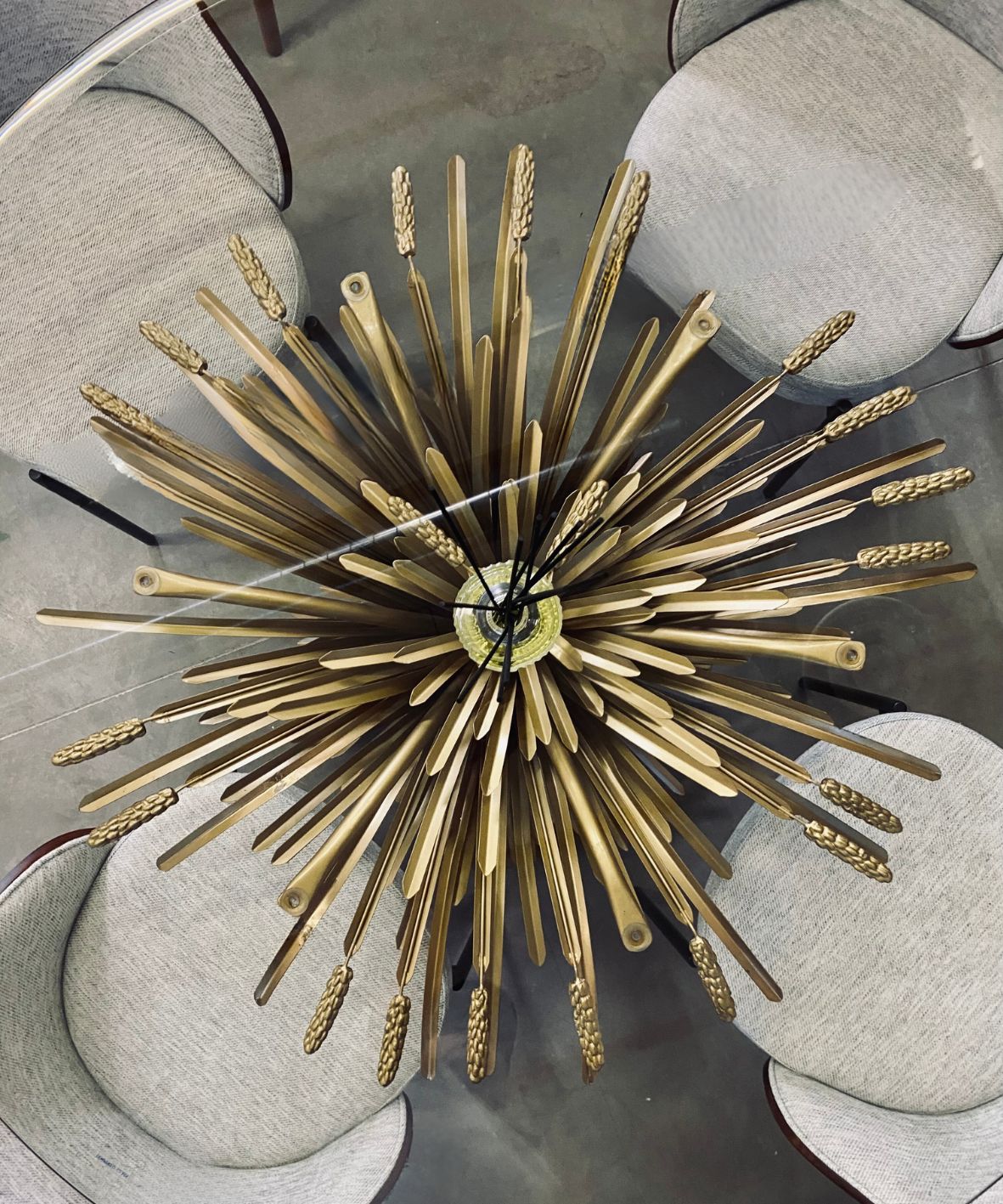 Top view Luxury room diffuser 500ml with natural reed sticks - Champagne Rhubarb