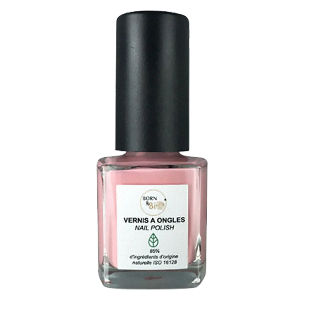 Born to Bio Natural Nail Polish - Non-Toxic & Vegan Manicure - Made in France - Rose Pale