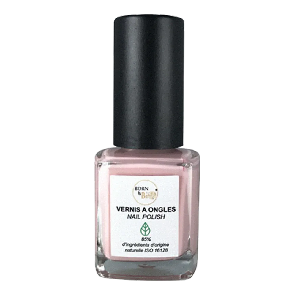 Born to Bio Natural Nail Polish - Non-Toxic & Vegan Manicure - Made in France - Nude Rose