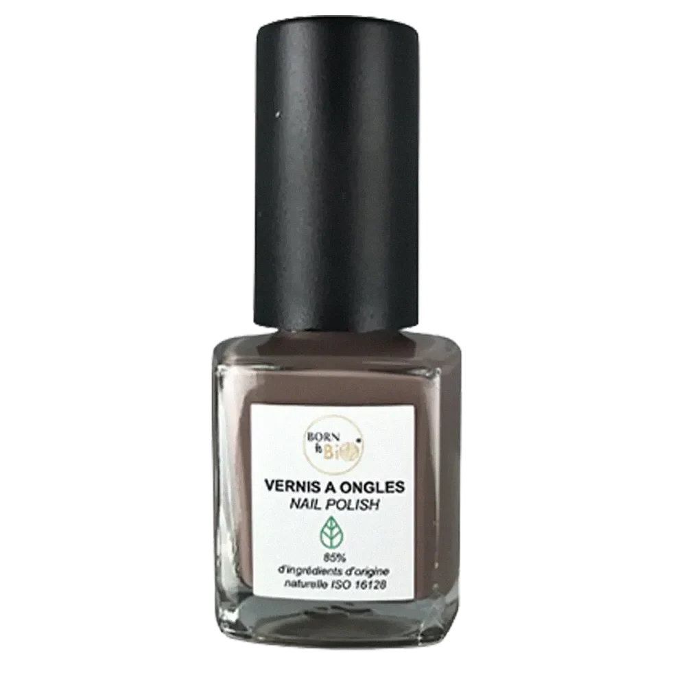 Born to Bio Natural Nail Polish - Non-Toxic & Vegan Manicure - Made in France - Sepia