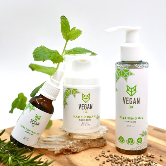 Vegan Fox Acne Care Face Set for clear and healthy skin - That Green Store
