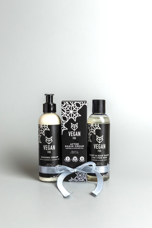 Vegan Fox Body And Face Set For Men sustainable skincare gift set for natural beauty - That Green Store