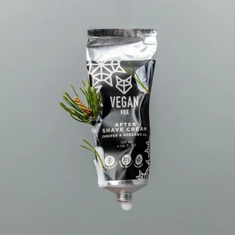 Front of Vegan Fox After Shave Cream For Men, 120ml natural grooming and skin care for men - That Green Store