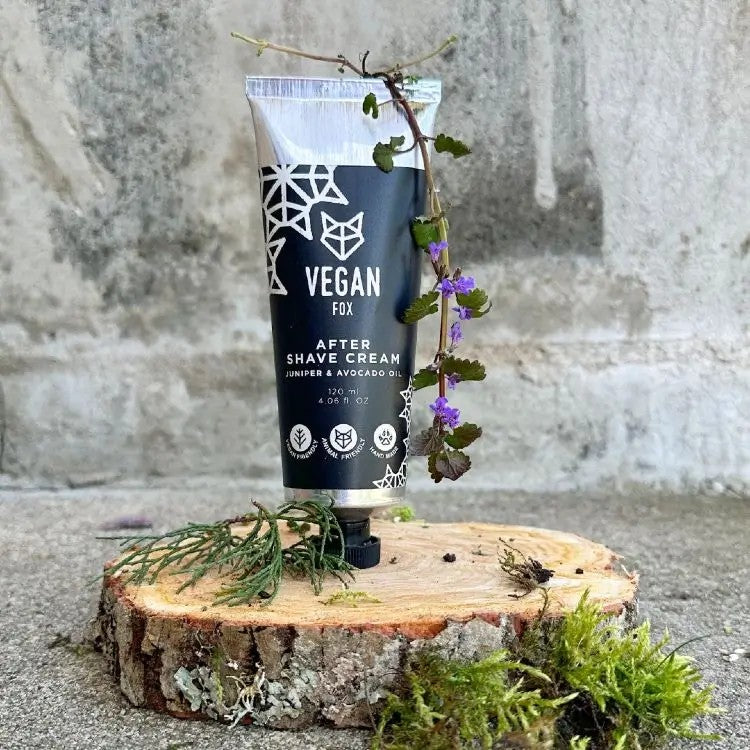 Vegan Fox After Shave Cream For Men, 120ml natural grooming and skin care for men - That Green Store