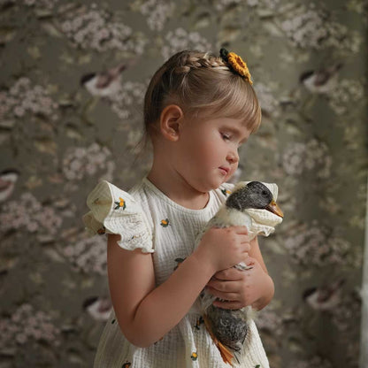 Birds And Green Spring Wallpaper
