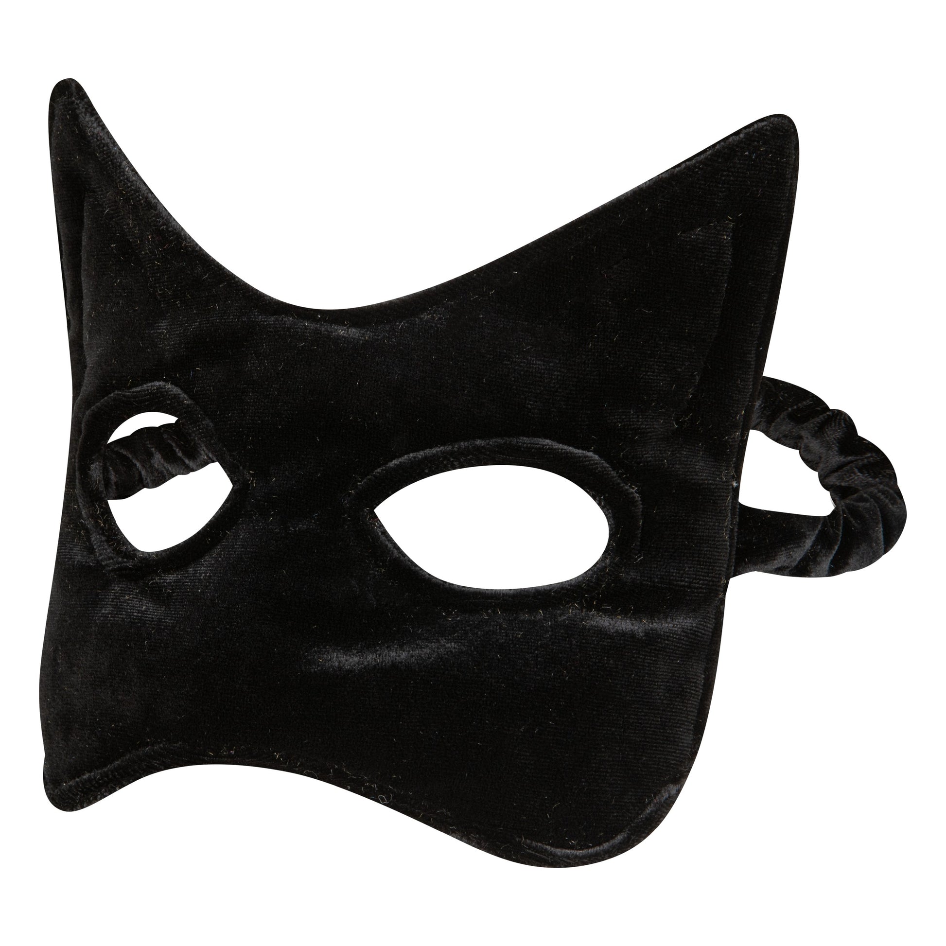 Moi Mili Cat Mask Black - Handmade velvet and sequins