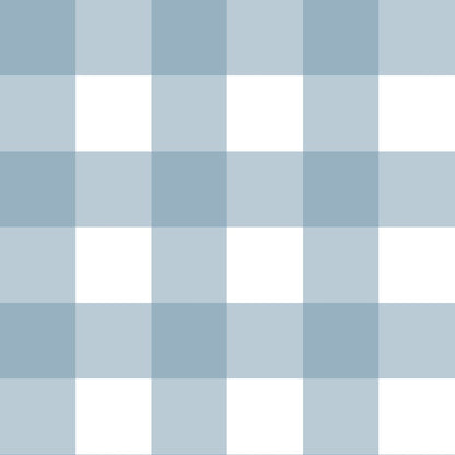 Check Classic Wallpaper - Light Blue