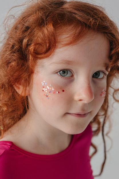 Decorative Eco Sustainable party: Rose biodegradable glitter used for face art