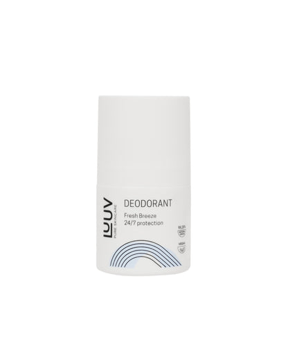 Natural Deodorant Fresh, 50ml - Aluminum-free daily freshness for sensitive skin by LUUV.