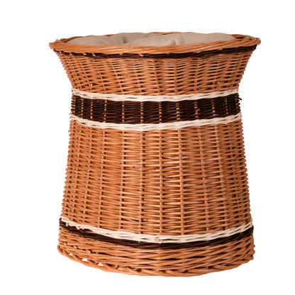 Erif Wicker House For Cat And Small Dog With Two Cushions