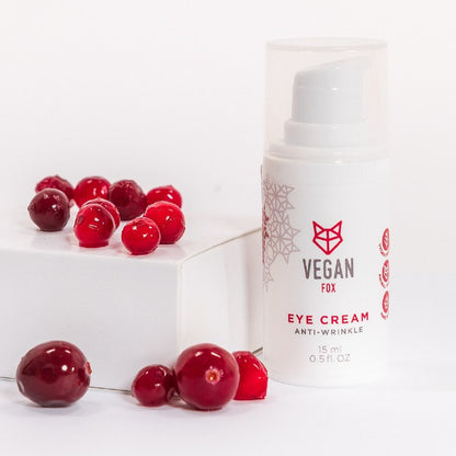 Vegan Fox Anti-Wrinkle Eye Cream, 15 ml for mature skin and fine lines - That Green Store
