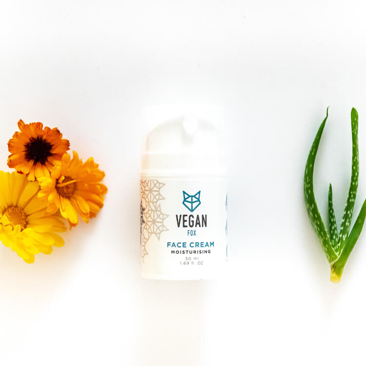 Vegan Fox Moisturising Face Cream, 50 ml natural face moisturizer for daily care - That Green Store