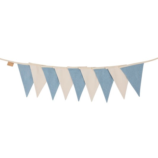 Moi Mili Jeans Garland - Durable denim-style cotton flags