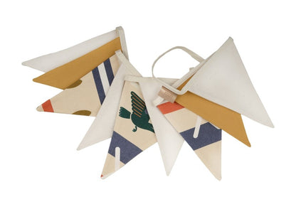 Moi Mili Native Vibe Garland - Ethnic pattern linen flags