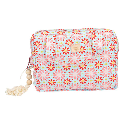 Waterproof inner lining and internal pocket of the Red Flowers bag