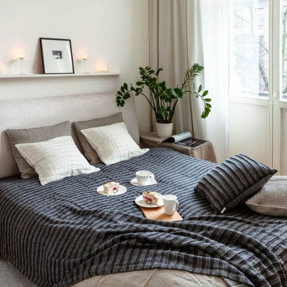 Linen Bedcover, 270x270 cm