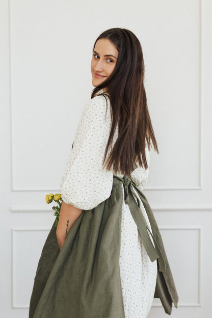 Linen Retro Apron
