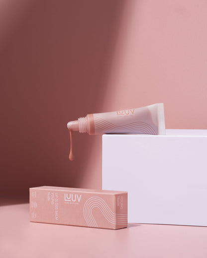 LUUV Vegan Lip Gloss Balm - 100% natural glossy shine and lip repair.