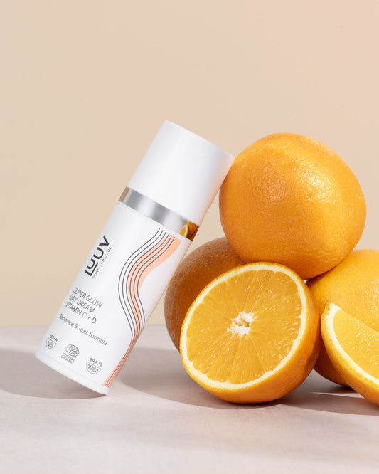 Super Glow Day Cream Vitamin C + D COSMOS, 50ml - Antioxidant radiance booster by LUUV.