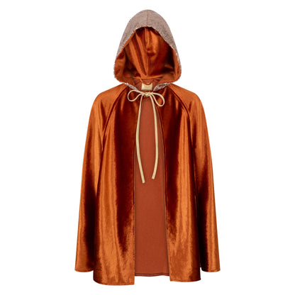 Moi Mili Ginger Magic Cape - Warm rust velour costume with hood