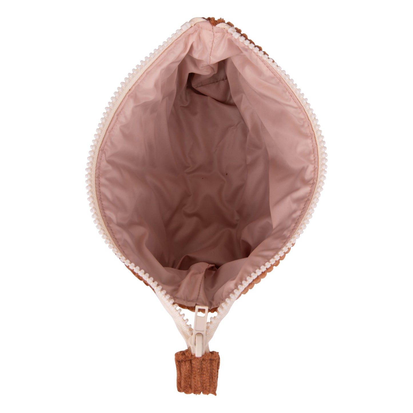 Small Pouch Internal View of Moi Mili Make-Up Bag Set of 2 Caramel - 100% cotton handmade duo