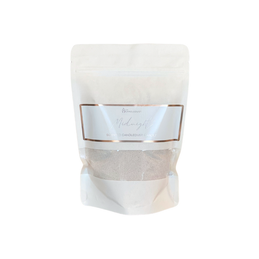 Powdered candle refill kit 330g with vegetable wax and wicks - Midnight 